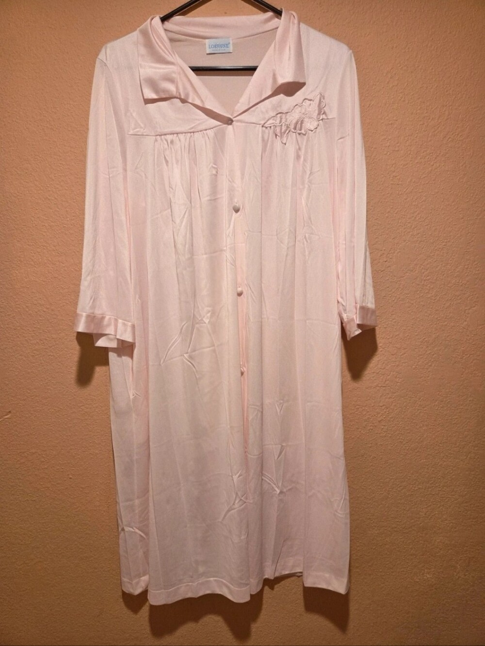 Women’s Vintage Pale Pink Satin Nightgown
